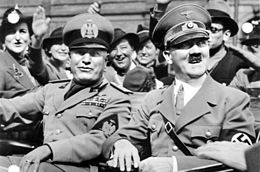 Benito Mussolini y Adolfo Hitler